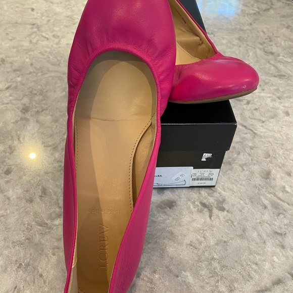 J. Crew Pink Leather Flats - Picture 2 of 5